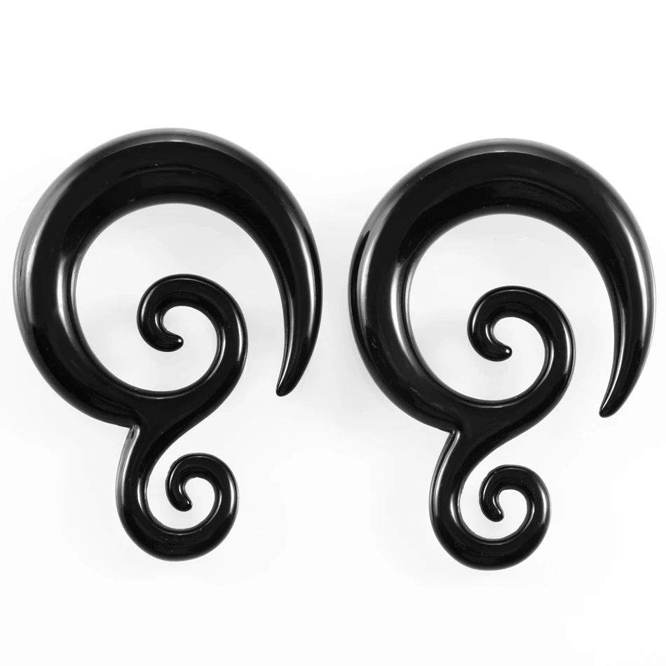 Pair Acrylic Black Spiral Ear Taper Jewelry Fake Spiral Ear Tunnel Plugs Piercing Ear Expander Stretcher Body Jewelry 1.6mm-10mm
Pair Acrylic Black Spiral Ear Taper Jewelry Fake Spiral Ear Tunnel Plugs Piercing Ear Expander Stretcher Body Jewelry 1.6mm-10mm