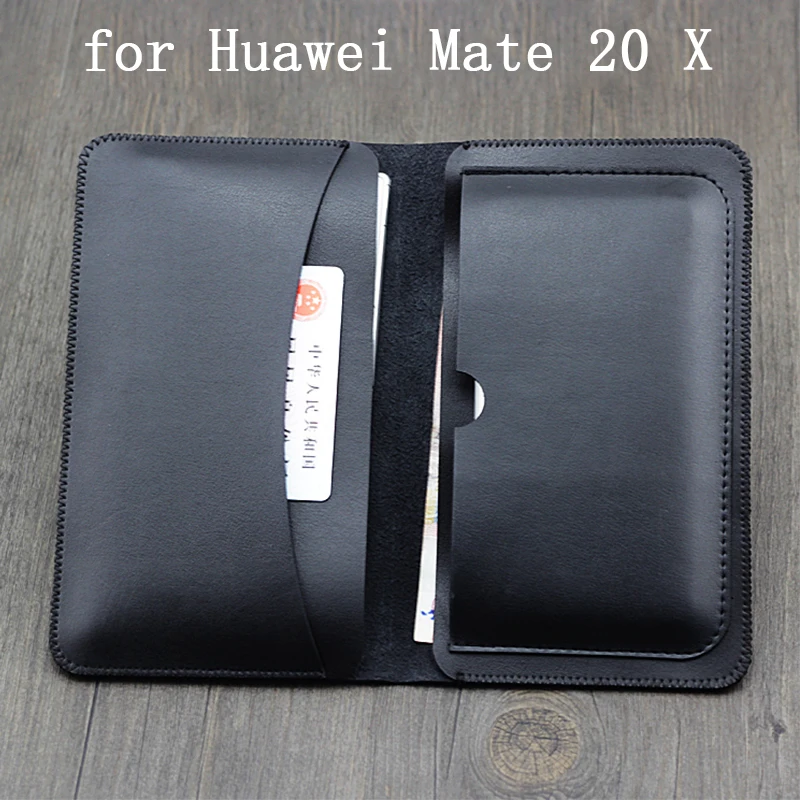 Фото Многофункциональный чехол кошелек для Huawei Mate 20X флип из искусственной кожи
