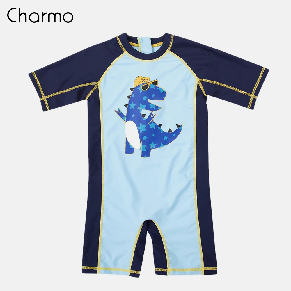Charmo One-Piece Baby Boy's Swimwear Fish Printed Rashguard Swimsuit Child Long Sleeve Rash Guard UPF 50+ Cute Baby Beach Wear
Charmo One-Piece Baby Boy's Swimwear Fish Printed Rashguard Swimsuit Child Long Sleeve Rash Guard UPF 50+ Cute Baby Beach Wear