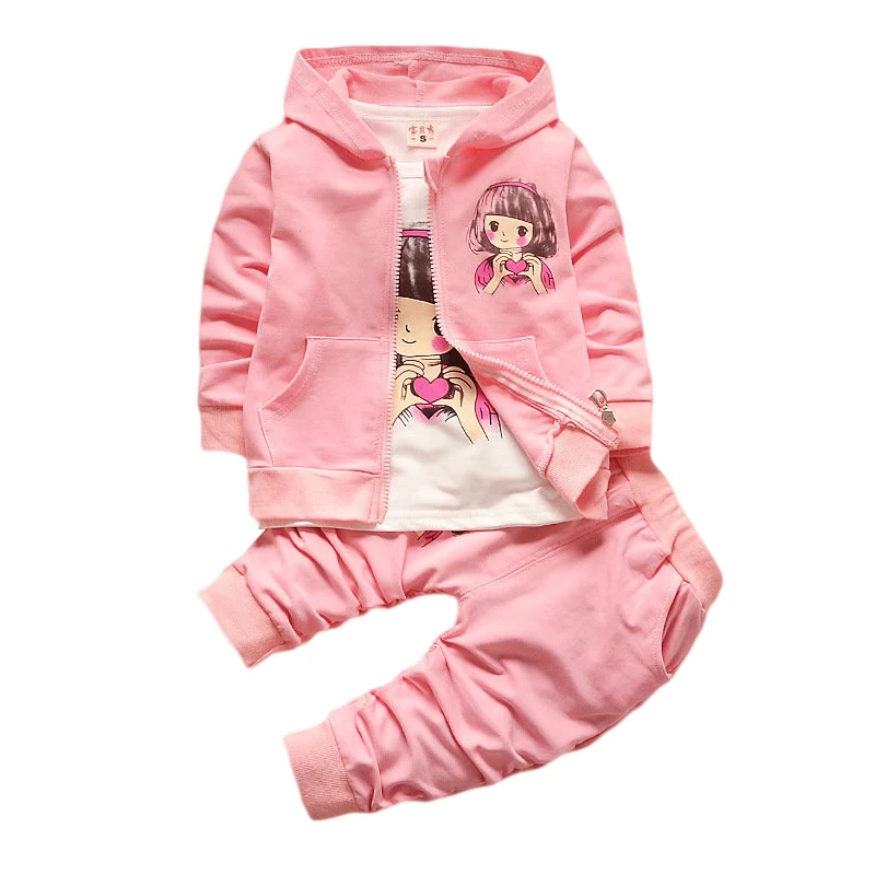 BOTEZAI new baby children's clothing female baby spring girl spring and autumn sports cartoon three-piece children's clothing
BOTEZAI new baby children's clothing female baby spring girl spring and autumn sports cartoon three-piece children's clothing