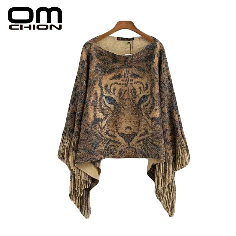 Pull Femme 2016 Autumn Women Sweaters And Pullovers Slash Neck Tiger Print Wrap Fashion Casual Gold Tassel Sweater LMY31
Pull Femme 2016 Autumn Women Sweaters And Pullovers Slash Neck Tiger Print Wrap Fashion Casual Gold Tassel Sweater LMY31