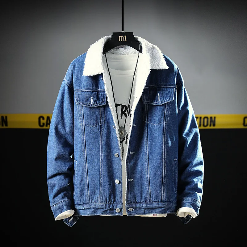 New brand winter denim jackets men warm velvet thick jacket mens solid fashion autumn clothing coat dropshipping chaqueta jas
New brand winter denim jackets men warm velvet thick jacket mens solid fashion autumn clothing coat dropshipping chaqueta jas