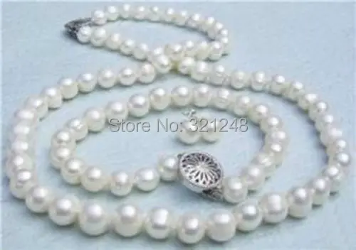 New fashion charming 8-9mm Genuine White Akoya Cultured Pearl necklace bracelet Eerrings jewelry 18inch/7.5inch BV65
New fashion charming 8-9mm Genuine White Akoya Cultured Pearl necklace bracelet Eerrings jewelry 18inch/7.5inch BV65
