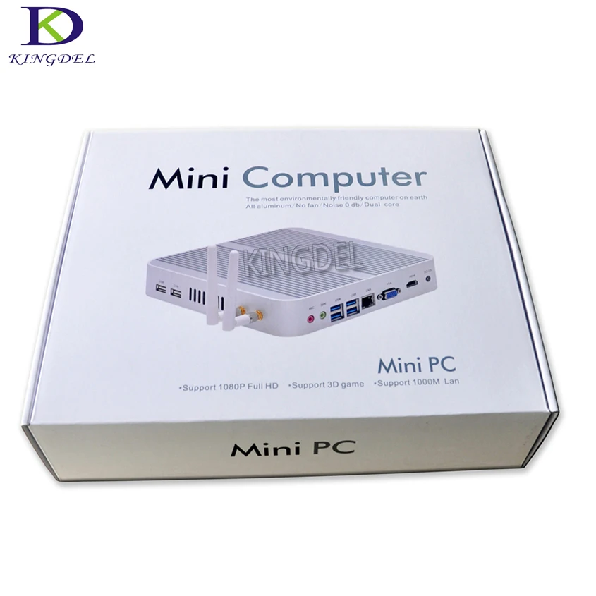 Kingdel New Fanless Mini PC Kaby Lake i7 7500U micro desktop PC Intel HD Graphics 620 4K HTPC with 16G RAM+512GB SSD+1TB HDD 
Kingdel New Fanless Mini PC Kaby Lake i7 7500U micro desktop PC Intel HD Graphics 620 4K HTPC with 16G RAM+512GB SSD+1TB HDD