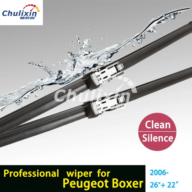 car stickers Wiper blades for Peugeot Boxer (From 2006 onwards) 26"+22" 2pcs/lot fit push button type wiper arms
car stickers Wiper blades for Peugeot Boxer (From 2006 onwards) 26"+22" 2pcs/lot fit push button type wiper arms