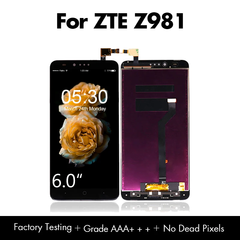 Для ZTE ZMax Pro Z981 ЖК-дисплей с сенсорным экраном дигитайзер для дисплей экран 6