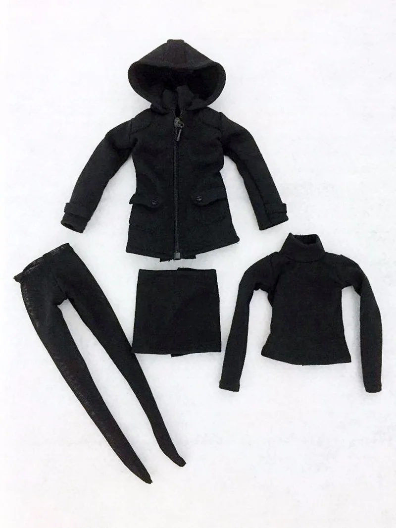 1/6 Female black /white Coat Suit Warm Skirt Shirt Stockings Clothing Set For 12'' Girl Body Clothing Set For 12" Action Figure
1/6 Female black /white Coat Suit Warm Skirt Shirt Stockings Clothing Set For 12'' Girl Body Clothing Set For 12" Action Figure