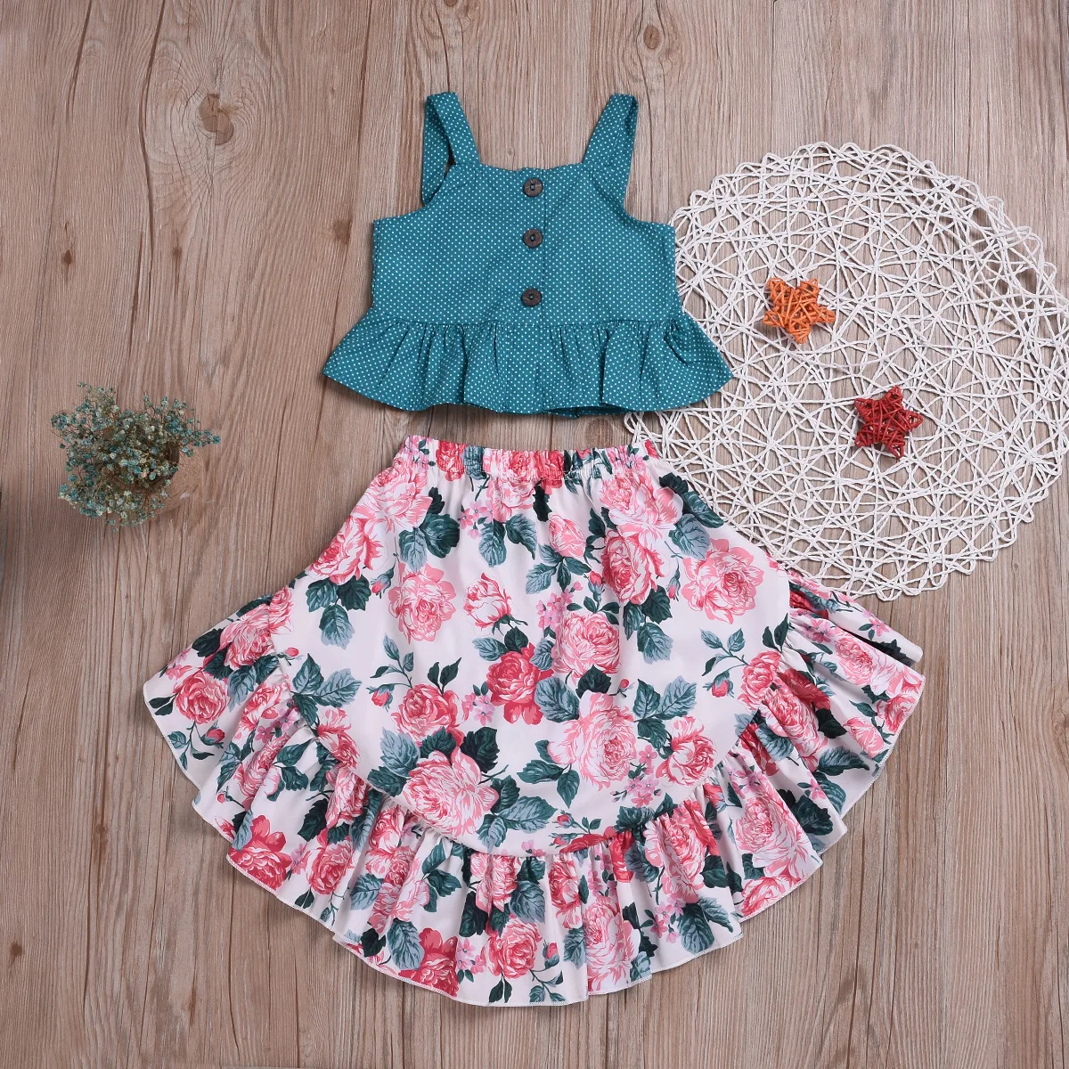 2 Piece Set Girl Summer Clothes Set Floral Skirt Off Shoulder Crop Tops Suit For Girls Sleeveless Tops With Skirt
2 Piece Set Girl Summer Clothes Set Floral Skirt Off Shoulder Crop Tops Suit For Girls Sleeveless Tops With Skirt