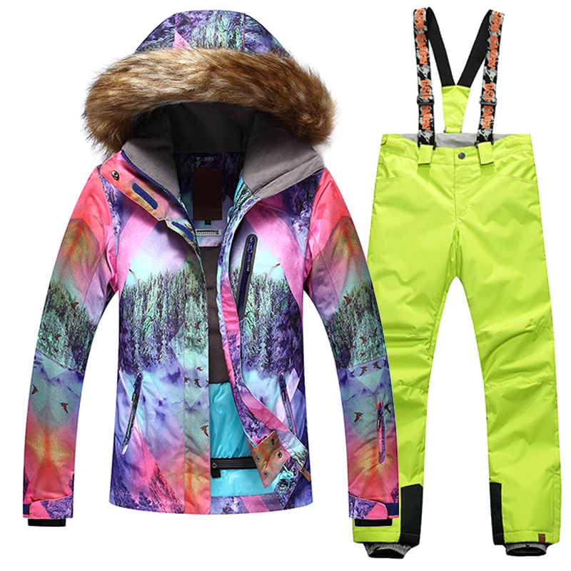 GSOU SNOW Women Snow Winter Ski Jacket Waterproof Windproof Warm Skiing Jackets Ski Suit Outdoor Sport Hooded Coat and Pants
GSOU SNOW Women Snow Winter Ski Jacket Waterproof Windproof Warm Skiing Jackets Ski Suit Outdoor Sport Hooded Coat and Pants