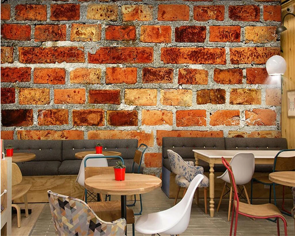 Beibehang Custom large 3D wallpaper red brick wall wallpaper papier peint mural 3d Living room bedroom background wallpaper
Beibehang Custom large 3D wallpaper red brick wall wallpaper papier peint mural 3d Living room bedroom background wallpaper