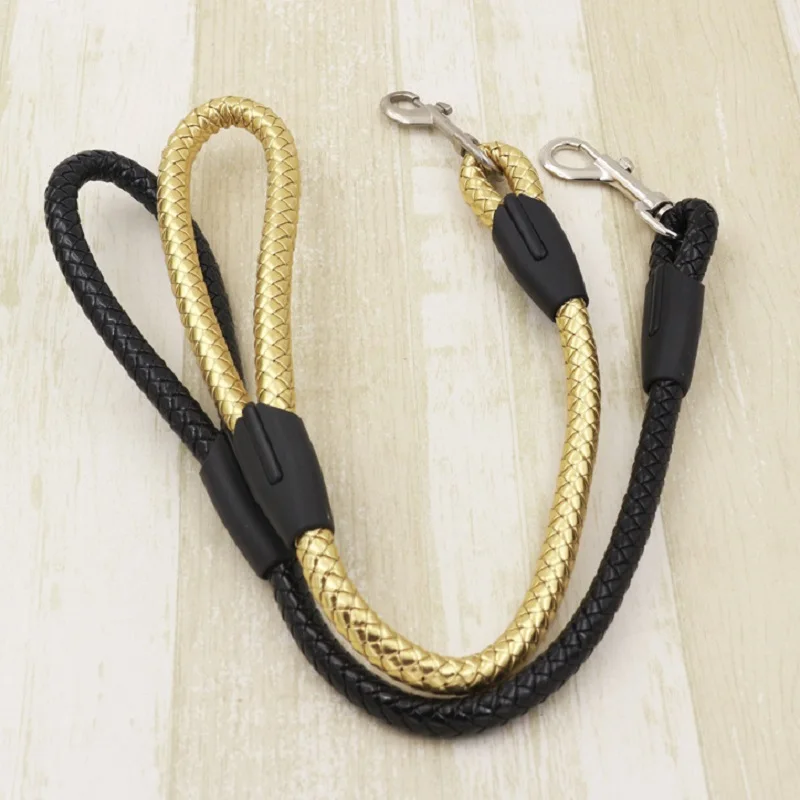 New PU leather Weave Medium and large dog leash Short Traction Round rope big dog chain Prevent strain pet lead leashes for dogs
New PU leather Weave Medium and large dog leash Short Traction Round rope big dog chain Prevent strain pet lead leashes for dogs