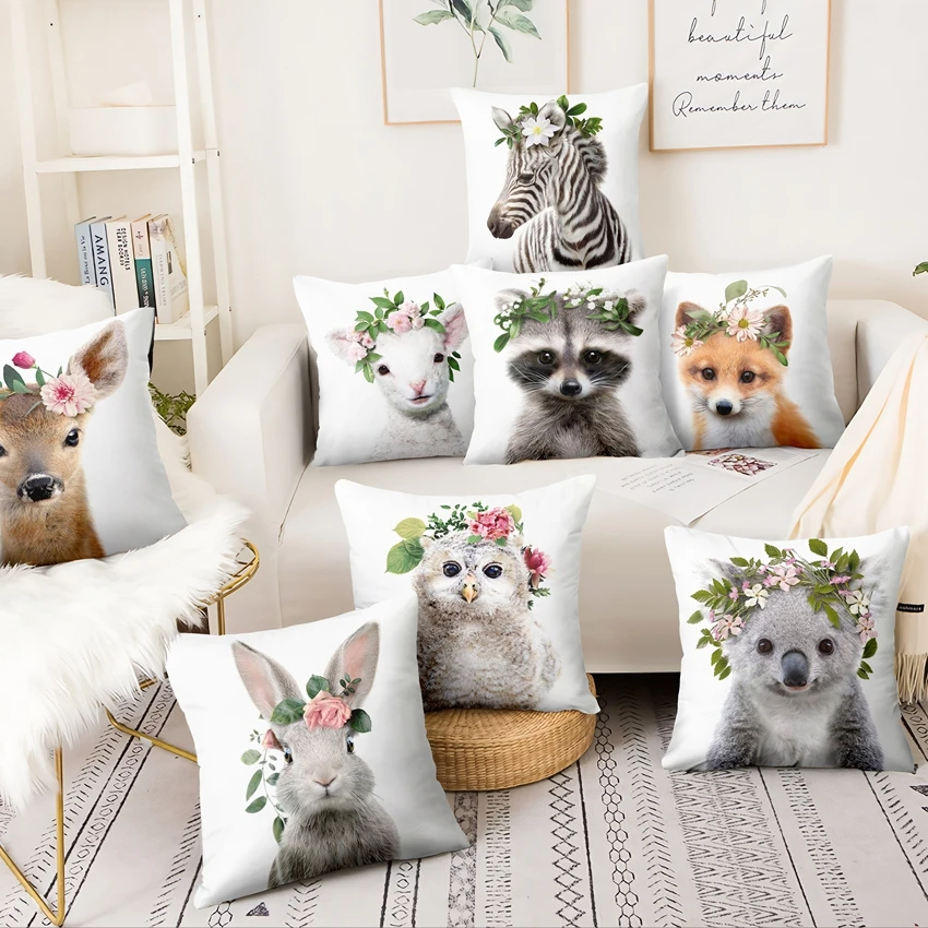 Home Decoration Pillow Fresh Animals In Flower Printed Cushion Decorative Pillows Almofada Decorativas Para Sofa Throw Pillow
Home Decoration Pillow Fresh Animals In Flower Printed Cushion Decorative Pillows Almofada Decorativas Para Sofa Throw Pillow
