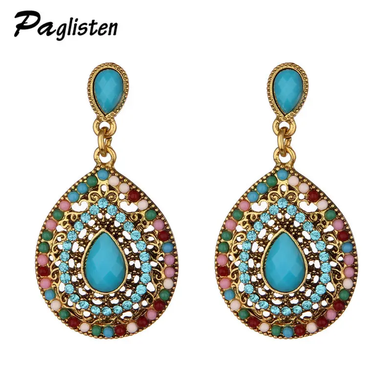 New Bright Flower Earrings Turkish Retro Gold Plating Swinging Pendant Earrings Princess Hook Luxury Women Jewelry Festival Gift
New Bright Flower Earrings Turkish Retro Gold Plating Swinging Pendant Earrings Princess Hook Luxury Women Jewelry Festival Gift