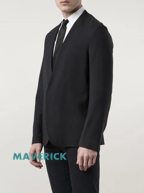 S-6XL!!2019 European and American fashion men's clothes collarless jacket casual collarless light mature suit
S-6XL!!2019 European and American fashion men's clothes collarless jacket casual collarless light mature suit