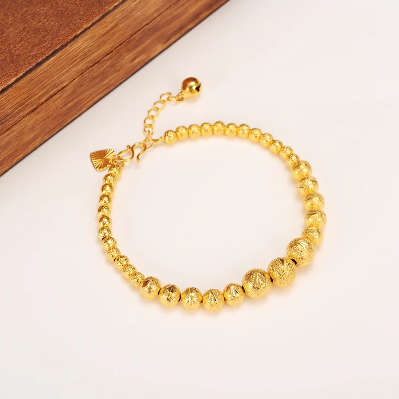Bangrui 17mc + 4cm Gold Ball Bangle for Women Gold Color Round Beads Bracelets Ethiopian Jewelry African Hand Chain Arab Items
Bangrui 17mc + 4cm Gold Ball Bangle for Women Gold Color Round Beads Bracelets Ethiopian Jewelry African Hand Chain Arab Items