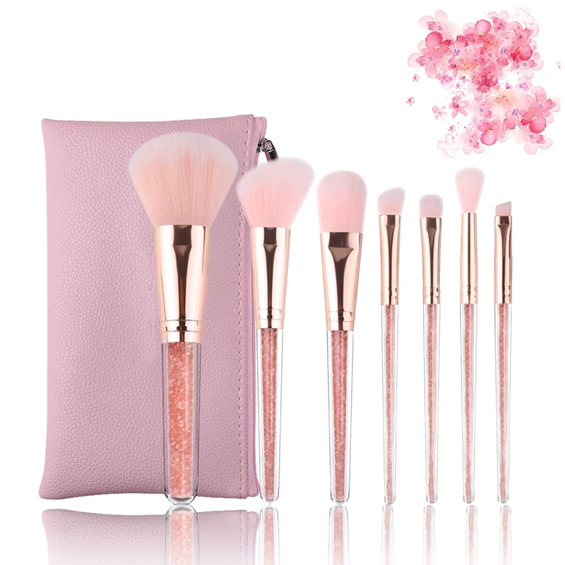 7PCS Pink Diamond Makeup Brushes Set Foundation Eyeshadow Blush Powder Eye Face Brush Make up Tool Kit maquillaje with Gift Bag
7PCS Pink Diamond Makeup Brushes Set Foundation Eyeshadow Blush Powder Eye Face Brush Make up Tool Kit maquillaje with Gift Bag