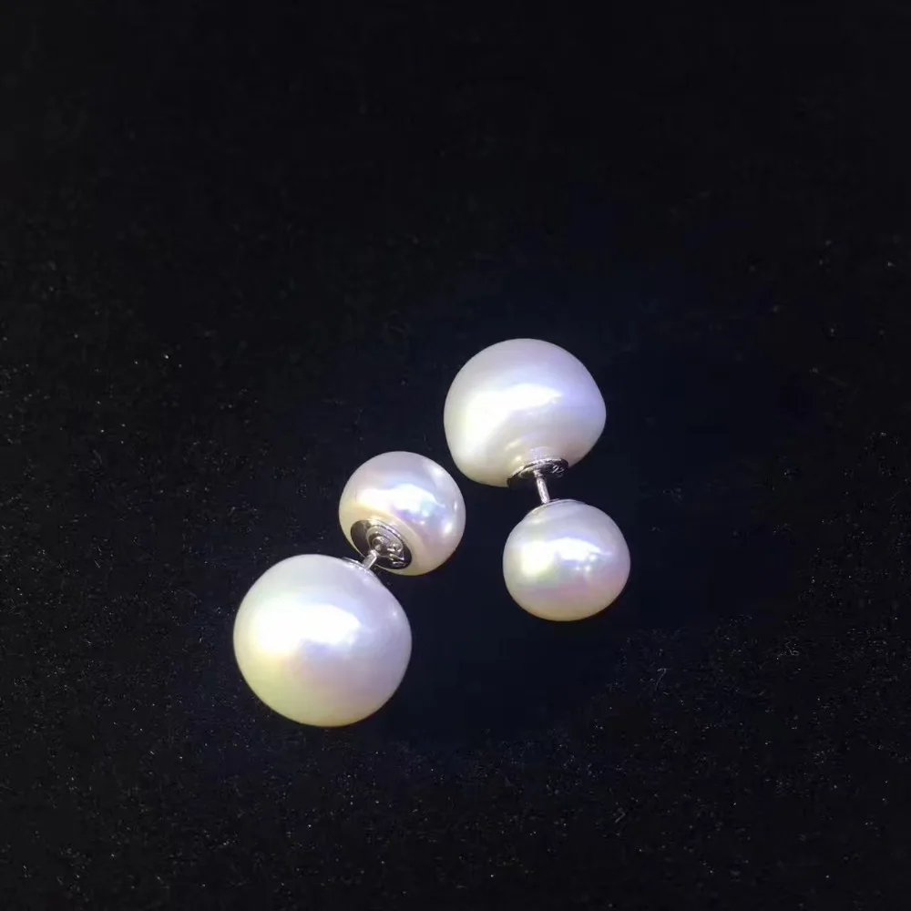 100% real natural fresh water pearl stud earring 925 sterling silver big and small size mixed double pearl earring fashion
100% real natural fresh water pearl stud earring 925 sterling silver big and small size mixed double pearl earring fashion
