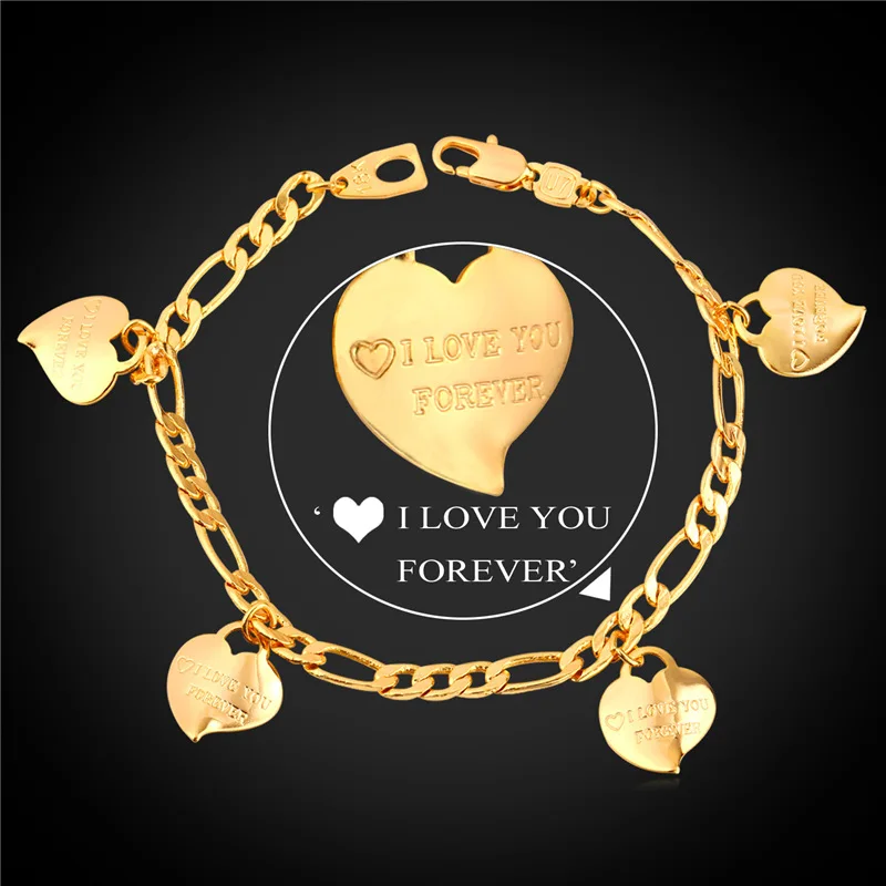Bracelet For Women / Men New Fashion Jewelry Vintage Gift 21CN Gold Color "I LOVE YOU" Stamp Bracelets Heart H747
Bracelet For Women / Men New Fashion Jewelry Vintage Gift 21CN Gold Color "I LOVE YOU" Stamp Bracelets Heart H747