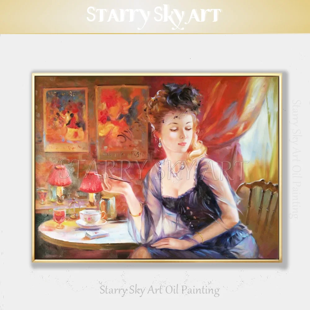 Artist Hand-painted High Quality Impressionist Europe Lady Figure Oil painting on Canvas Beautiful Woman Portrait Oil Painting
Artist Hand-painted High Quality Impressionist Europe Lady Figure Oil painting on Canvas Beautiful Woman Portrait Oil Painting