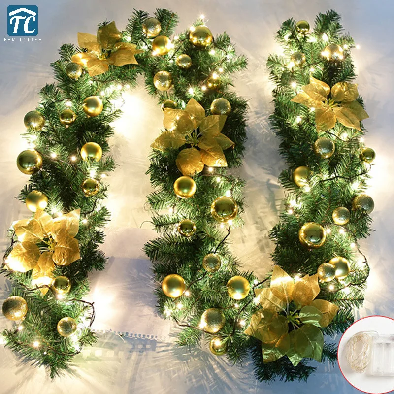 2.7m Christmas Led Tree Hanging Ornament Rattan Colorful Decoration Party Wedding Home Outdoor Garland Encryption With Lights
2.7m Christmas Led Tree Hanging Ornament Rattan Colorful Decoration Party Wedding Home Outdoor Garland Encryption With Lights