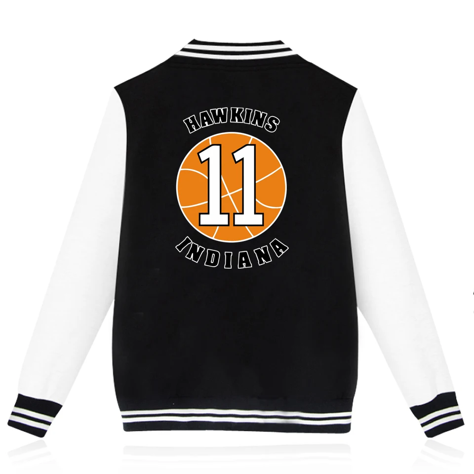 New Stranger Things Hawkins Indiana 11 print Baseball Jacket men women Sweatshirts coats tops casual long sleeve hoodies jackets
New Stranger Things Hawkins Indiana 11 print Baseball Jacket men women Sweatshirts coats tops casual long sleeve hoodies jackets