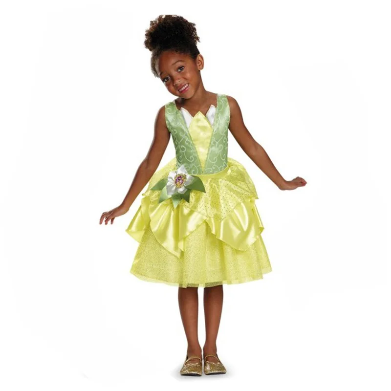 Girls Party Cosplay The Green Princess / Children The Frog Tiana Princess Costume Dress For Kids
Girls Party Cosplay The Green Princess / Children The Frog Tiana Princess Costume Dress For Kids