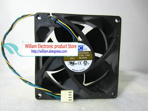 Original AVC DESA0938B2M 12V 0.75A 9cm 9238 4-pin PWM computer cooling fan 03T9517
Original AVC DESA0938B2M 12V 0.75A 9cm 9238 4-pin PWM computer cooling fan 03T9517