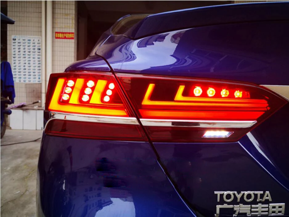 dynamic moving,2018~2019 Camry taillight,LED,Camry rear light,car accessories,Camry fog light;Corolla,Camry
