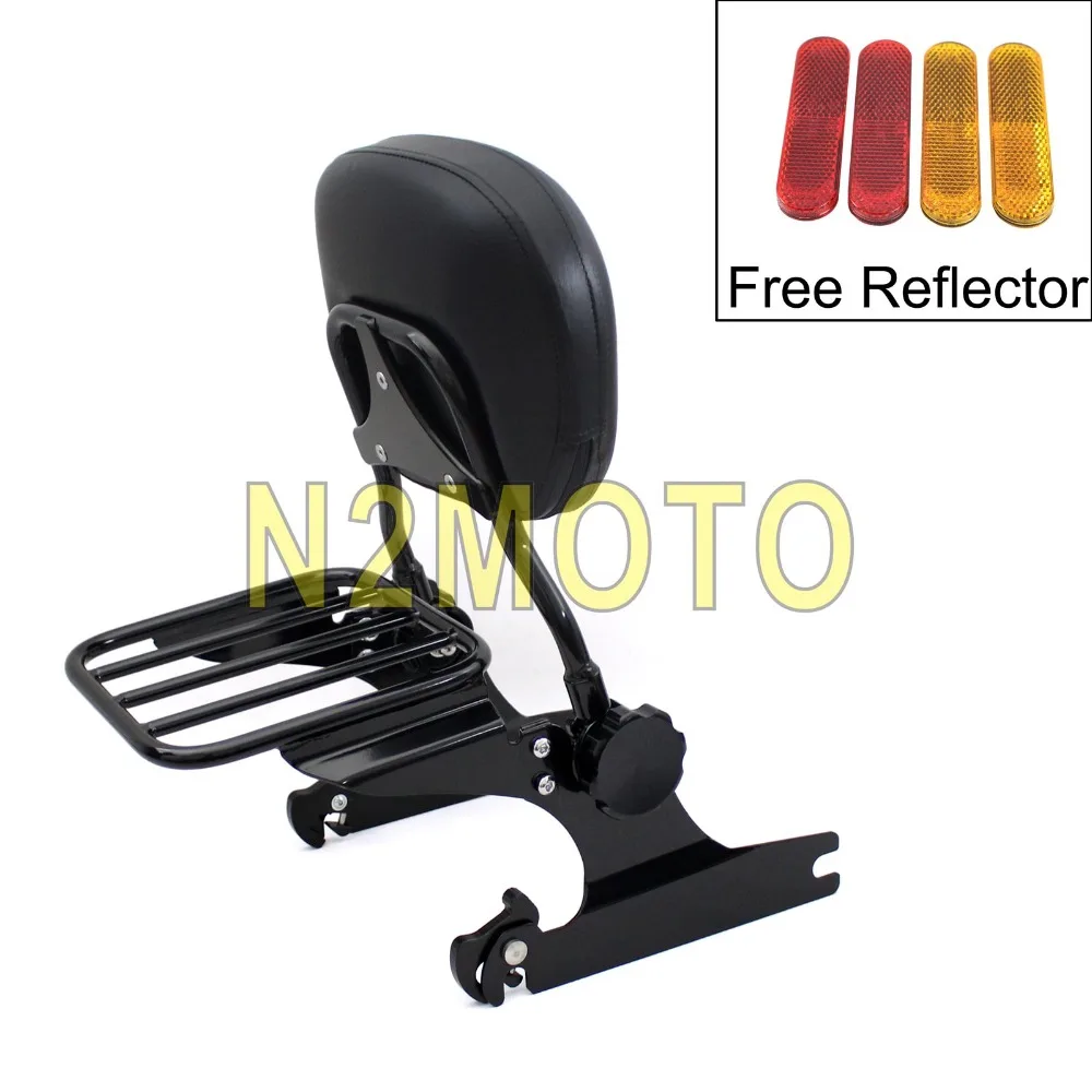 Black Motorcycle Adjustable Rear Passenger Sissy Bar Luggage Rack Backrest for Harley Softail Model 2000-2006 Breakout FXBR FXST
Black Motorcycle Adjustable Rear Passenger Sissy Bar Luggage Rack Backrest for Harley Softail Model 2000-2006 Breakout FXBR FXST