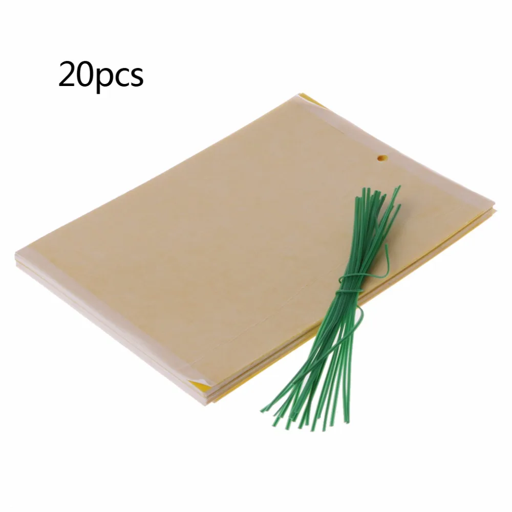 20Pcs Hot New Dual-Sided Yellow Sticky Traps for Flying Plant Insect Gardening Tools 7HH1101175
20Pcs Hot New Dual-Sided Yellow Sticky Traps for Flying Plant Insect Gardening Tools 7HH1101175