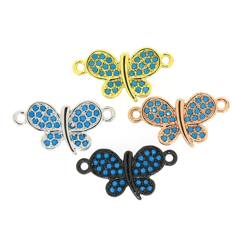 New Butterfly Charm Pave Navy Blue CZ 4 Metal Colors Charms connectors For DIY Material Jewelry Making
New Butterfly Charm Pave Navy Blue CZ 4 Metal Colors Charms connectors For DIY Material Jewelry Making