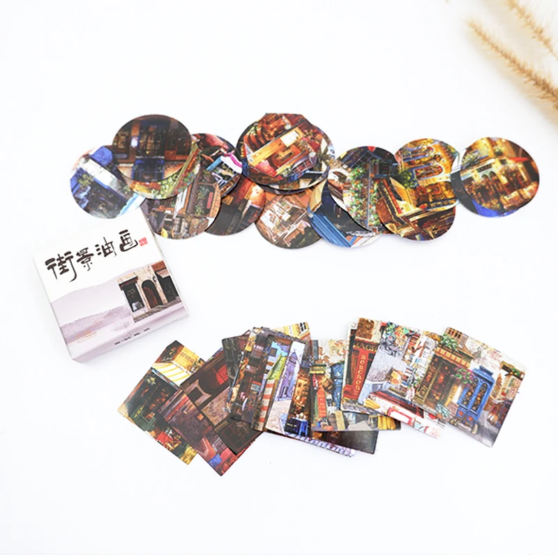 40 Pcs/box Street painting paper sticker DIY decoration stickers diary photo album scrapbooking planner label stickers
40 Pcs/box Street painting paper sticker DIY decoration stickers diary photo album scrapbooking planner label stickers