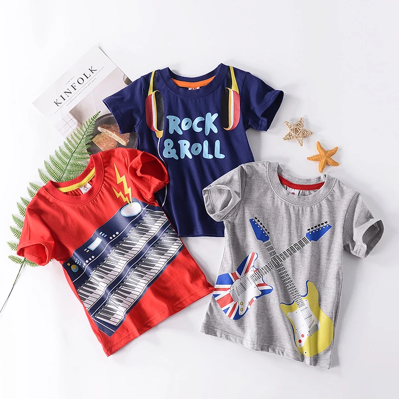 2021 summer new short sleeve printed cartoon cotton small and medium musical instrument children sports leisure T-shirt
2021 summer new short sleeve printed cartoon cotton small and medium musical instrument children sports leisure T-shirt