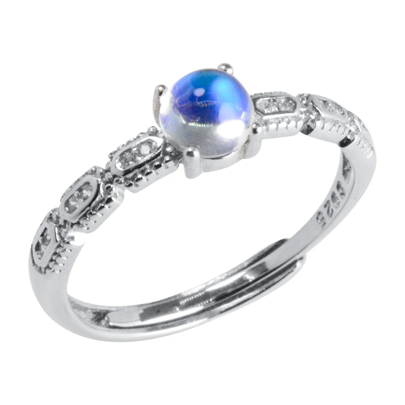 Sri Lanka Blue Moonstone Ring For Women Authenic 925 Sterling Silver Adjustable Ring Fine Jewelry For Wedding Engagement Gift
Sri Lanka Blue Moonstone Ring For Women Authenic 925 Sterling Silver Adjustable Ring Fine Jewelry For Wedding Engagement Gift