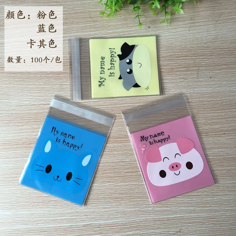 100Pcs/lot Cute Cartoon Pig Cat Cookie Candy Bag Self-Adhesive Plastic Bag For Wedding Party Biscuits Baking Packaging Supplies
100Pcs/lot Cute Cartoon Pig Cat Cookie Candy Bag Self-Adhesive Plastic Bag For Wedding Party Biscuits Baking Packaging Supplies