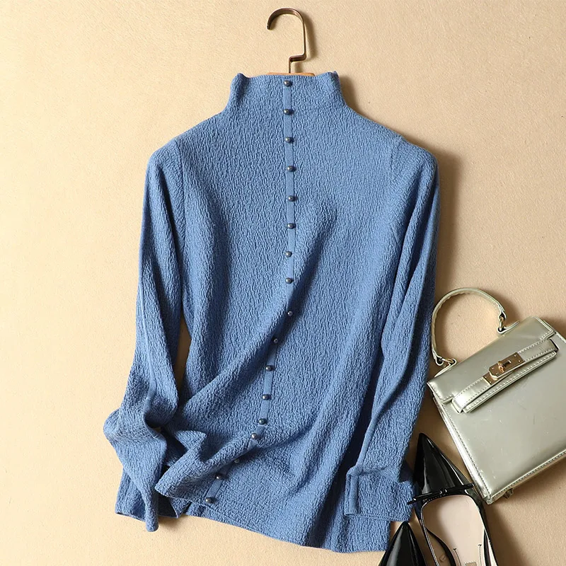 New Fashion Bead Turtleneck Sweater Women Spring Autumn Solid Knitted Pullover Women Slim Soft Jumper Sweater Female Knit Tops
New Fashion Bead Turtleneck Sweater Women Spring Autumn Solid Knitted Pullover Women Slim Soft Jumper Sweater Female Knit Tops