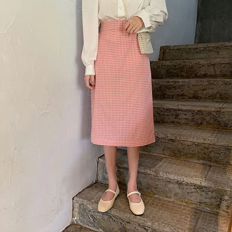 Женские длинные юбки с высокой талией, черные/красные/персиковые/розовые клетчатые юбки, 4 цвета, лето 2019
Женские длинные юбки с высокой талией, черные/красные/персиковые/розовые клетчатые юбки, 4 цвета, лето 2019