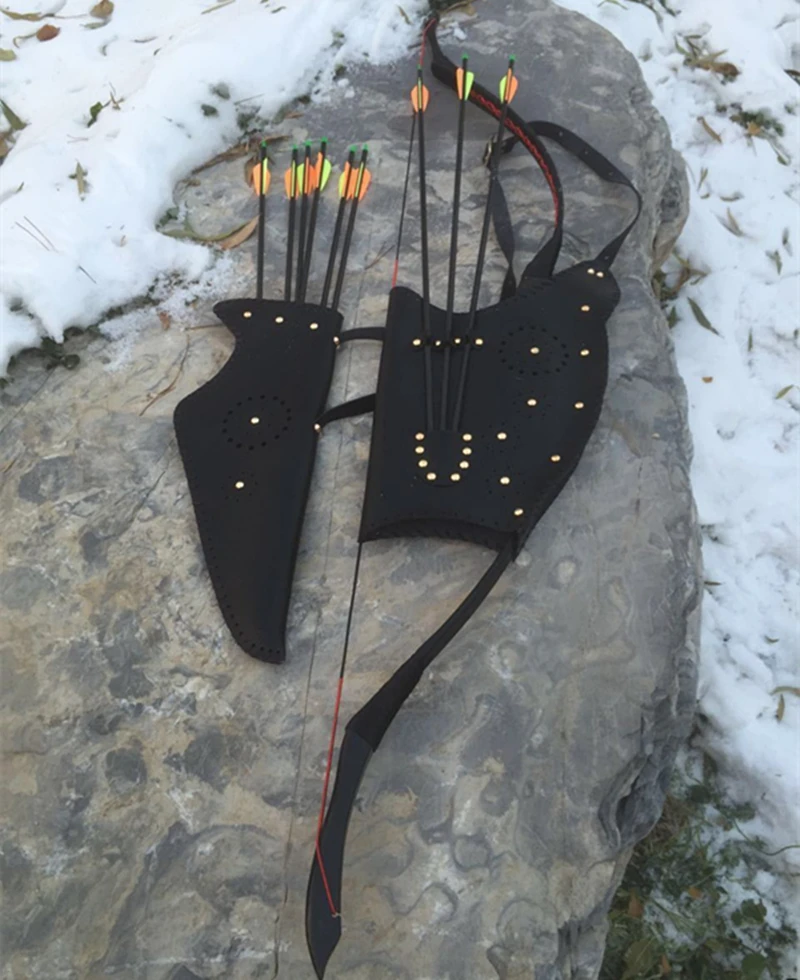 Arrow Quiver Hold Arrows+ Bow Bag Case Durable Black Composite Leather for Adult Outdoor Hunting Shooting
Arrow Quiver Hold Arrows+ Bow Bag Case Durable Black Composite Leather for Adult Outdoor Hunting Shooting