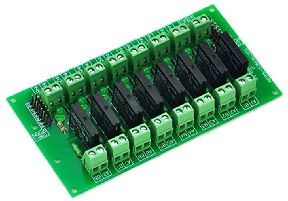 Электроника-салон DC5V 8 Каналы DC-AC 2Amp G3MB-202P твердотельные реле SSR зарядная