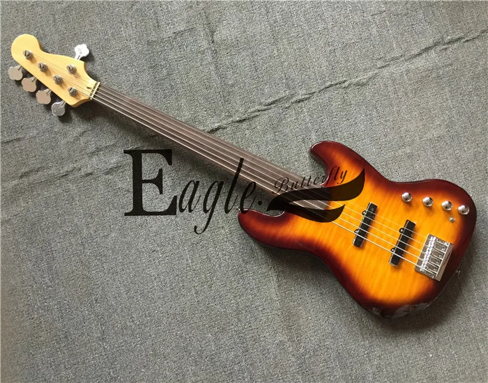 Eagle. Butterfly electric guitar, bass custom shop,No Story, Flame Maple Veneer Sunset 5-String PJ Electric Bass, in stock.
Eagle. Butterfly electric guitar, bass custom shop,No Story, Flame Maple Veneer Sunset 5-String PJ Electric Bass, in stock.