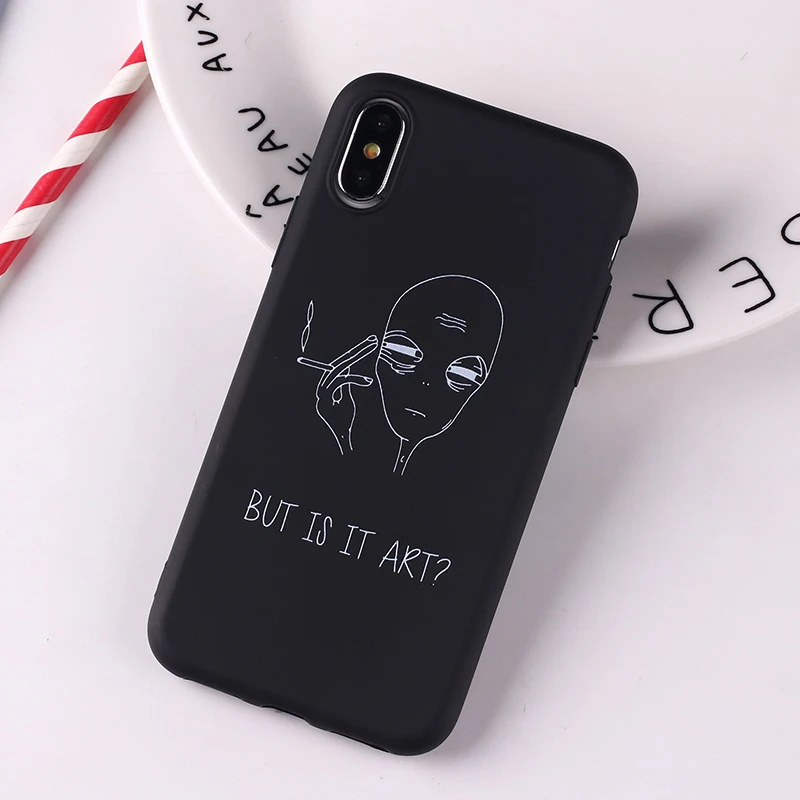 Мягкий силиконовый чехол для iPhone 12 11 6S 5S 8 8Plus X XS Max 7 7Plus с изображением инопланетян