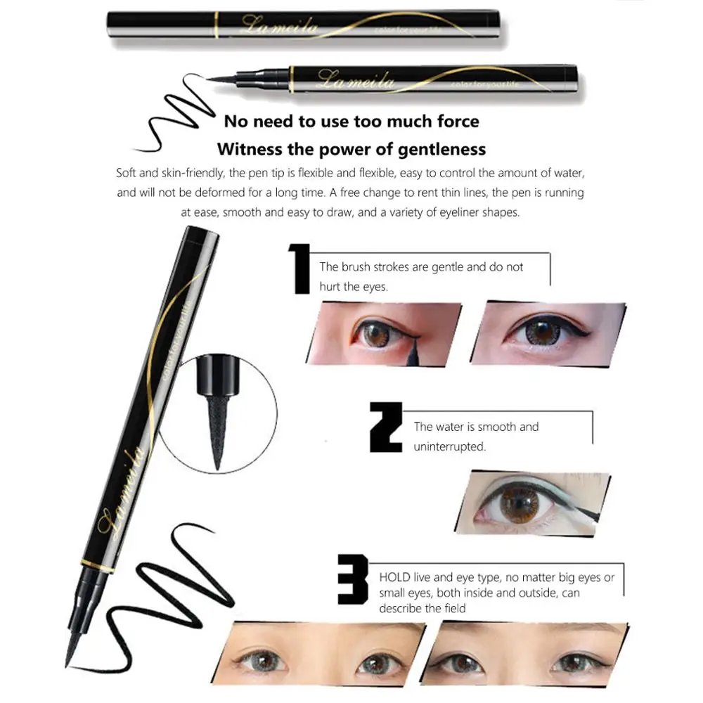 Anmas Rucci Waterproof Long Lasting Eyeliner Pen Black Eyeliner Pencil Waterproof Eyeliner Smudge-Proof Cosmetic Beauty Makeup
Anmas Rucci Waterproof Long Lasting Eyeliner Pen Black Eyeliner Pencil Waterproof Eyeliner Smudge-Proof Cosmetic Beauty Makeup