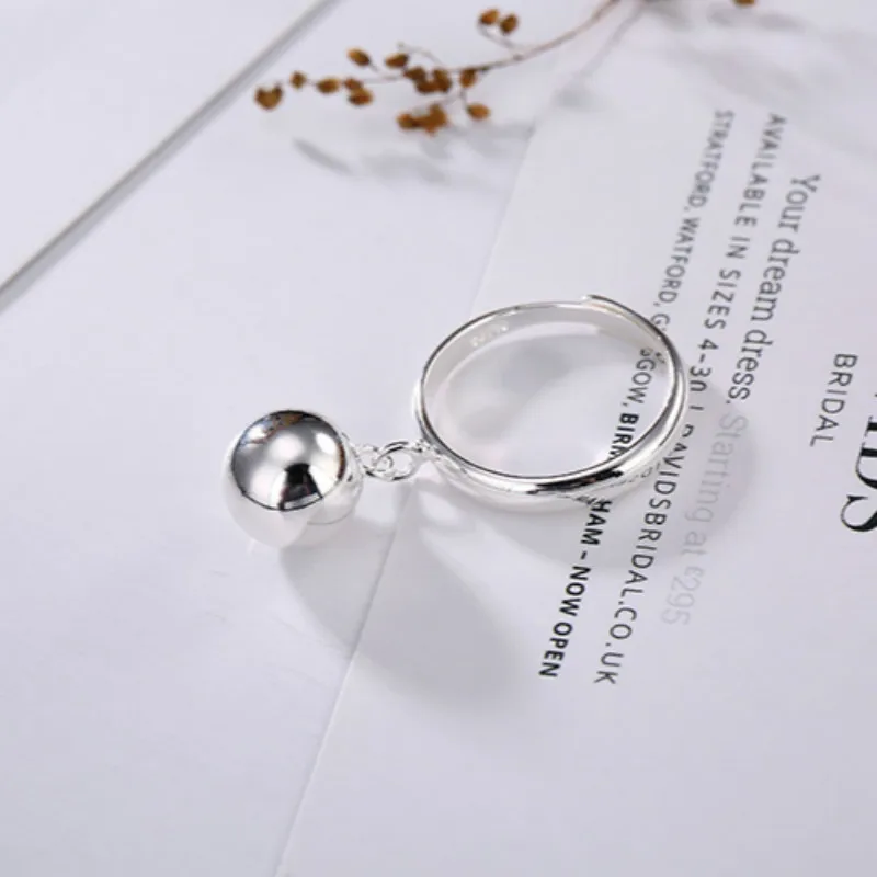 Authentic 925 Sterling Silver Finger Ring Simple Round Bead Pendant Open Rings For Women Elegant Jewelry Ring
Authentic 925 Sterling Silver Finger Ring Simple Round Bead Pendant Open Rings For Women Elegant Jewelry Ring