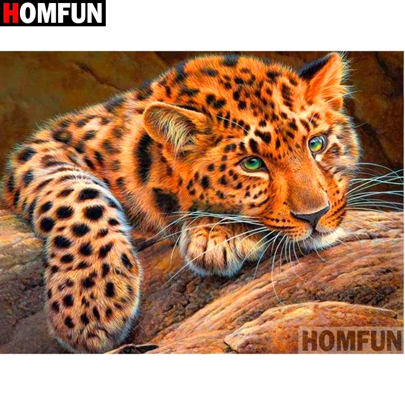 Алмазная 5D картина HOMFUN «животное леопард», вышивка крестиком, полная выкладка, круглый/квадратный вырез, домашний декор, A10918
Алмазная 5D картина HOMFUN «животное леопард», вышивка крестиком, полная выкладка, круглый/квадратный вырез, домашний декор, A10918