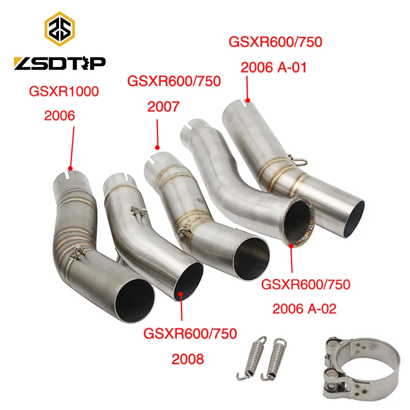 ZSDTRP GSXR600 750 GSXR1000 Motorcycle Exhaust Muffler Middle Link Pipe Tube Slip On For Suzuki GSXR600/750 06 07 08 GSXR1000 06
ZSDTRP GSXR600 750 GSXR1000 Motorcycle Exhaust Muffler Middle Link Pipe Tube Slip On For Suzuki GSXR600/750 06 07 08 GSXR1000 06