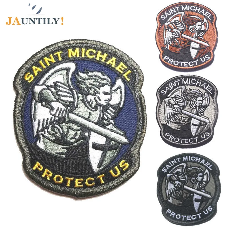 Backpack Apparel Accessories PROTECT US SAINT MICHAEL Military Tactical Patches badge 3D Embroidered Fabric Armband
Backpack Apparel Accessories PROTECT US SAINT MICHAEL Military Tactical Patches badge 3D Embroidered Fabric Armband
