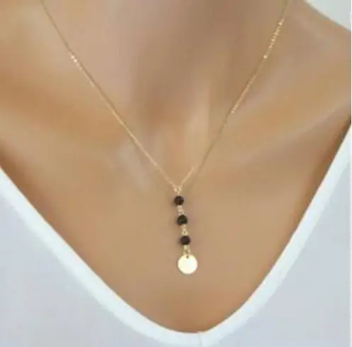 Na905 2018 горячая распродажа 8 мм женское винтажное ожерелье из драгоценных камней