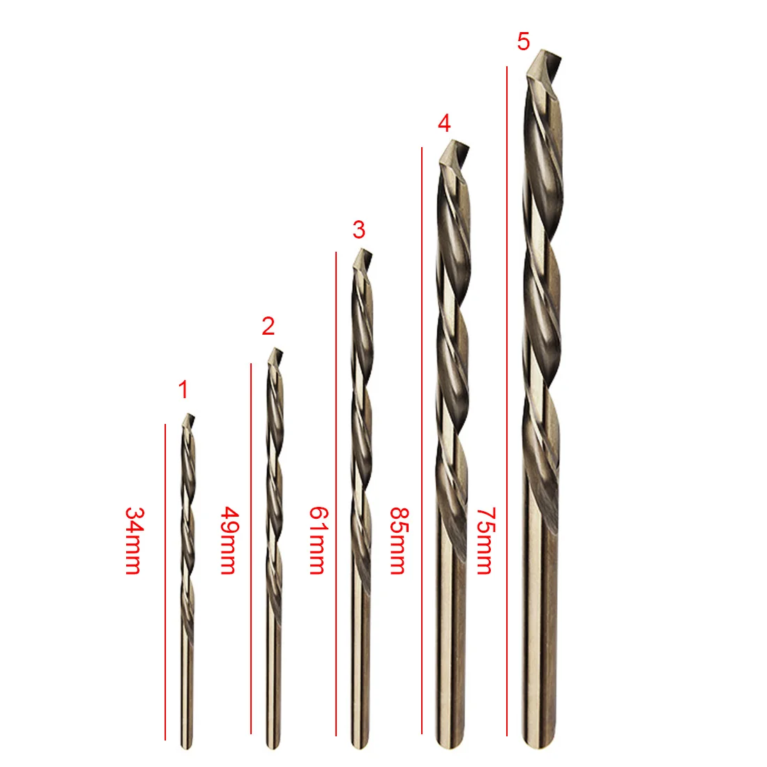 5pcs Cobalt Drill Bits For Metal Wood Working HSS Steel Drill HSS CO Cobalt Twist Drill Bits For Metal Steel 1mm 2mm 3mm 4mm 5m
5pcs Cobalt Drill Bits For Metal Wood Working HSS Steel Drill HSS CO Cobalt Twist Drill Bits For Metal Steel 1mm 2mm 3mm 4mm 5m
