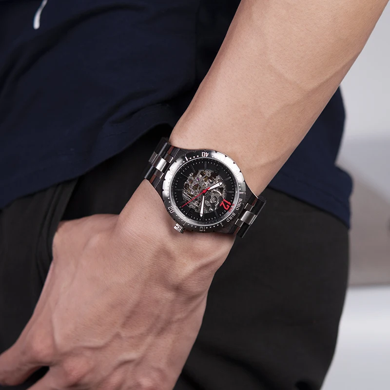 BOBO BIRD Mechanical Watches Top Brand Luxury Wristwatches Men Waterproof Automatic Watches With Bead Bracelet Orologio da uomo
BOBO BIRD Mechanical Watches Top Brand Luxury Wristwatches Men Waterproof Automatic Watches With Bead Bracelet Orologio da uomo