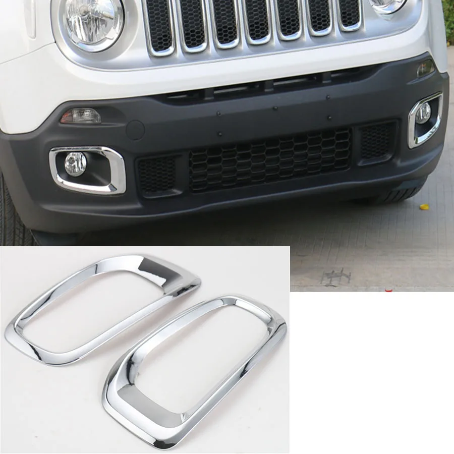 For Jeep Renegade 2015 2016 Car Styling 2Pc/Set Chrome ABS Exterior Front Fog Lamp light Trim Decor Frame Sticker Cover
For Jeep Renegade 2015 2016 Car Styling 2Pc/Set Chrome ABS Exterior Front Fog Lamp light Trim Decor Frame Sticker Cover